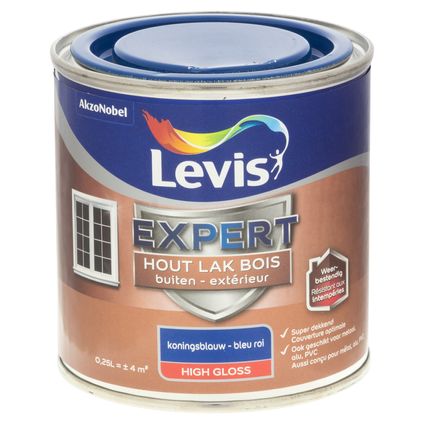 Levis Expert houtlak buiten zijdeglanzend koningsblauw 250ml