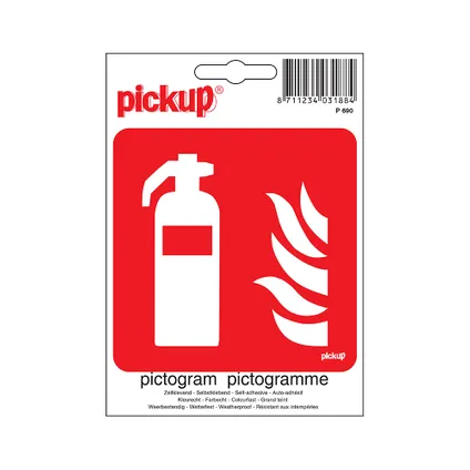 Pickup sticker Brandblusapparaat 10x10cm