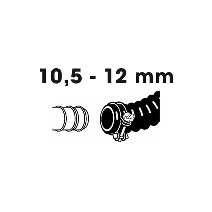 Pince pour tuyau Ubbink gavalnisé Ø 10,5 x 12 mm 3