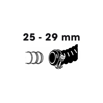Ubbink slangklemmen spiraalslang verzinkt Ø25-29mm 2