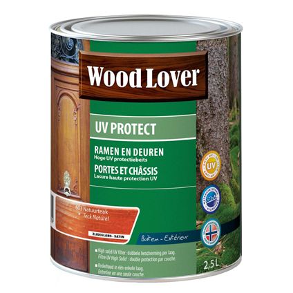 Lasure Wood Lover 'UV Protect' teck natur 2,5L