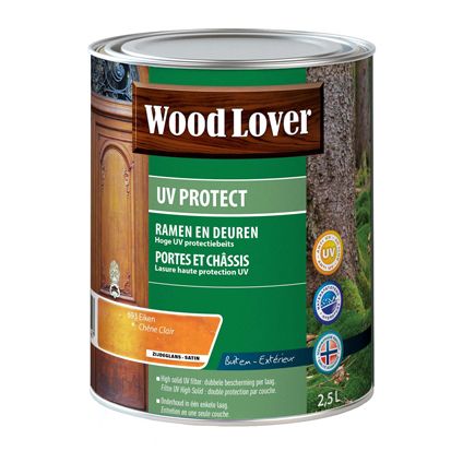 Lasure Wood Lover 'UV Protect' chêne clair 2,5L