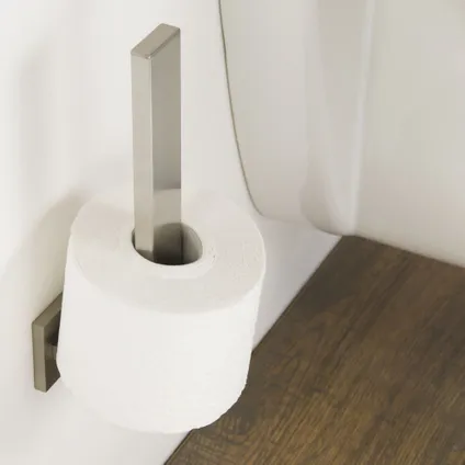 Porte-rouleaux de papier toilette de réserve Tiger Items acier inoxydable brossé 10
