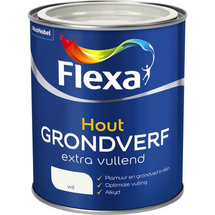Flexa grondverf extra vullend wit 750ml