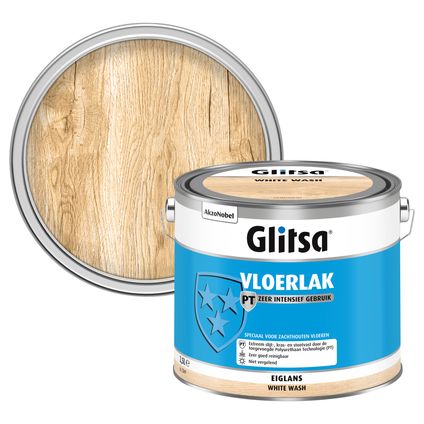 Glitsa acryl vloerlak zijdeglans white wash 2,5L