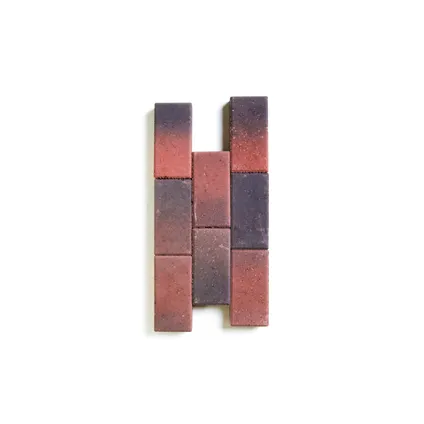 Coeck betonkeien rood/zwart 22x11x5cm velling 3,5/5,5  6