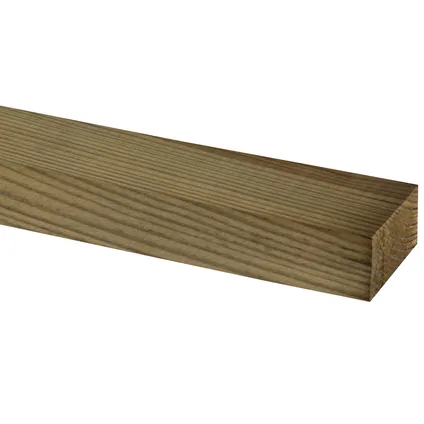 JéWé ruw hout - geimpregneerd - 2,2x4cm - lengte 300cm