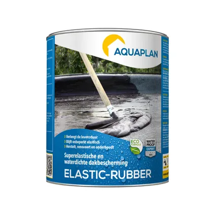 Enduit étanchéité Aquaplan Elastic-rubber noir 750gr