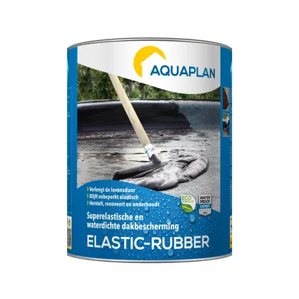 Aquaplan waterdichte coating Elastisch-rubber zwart 4kg