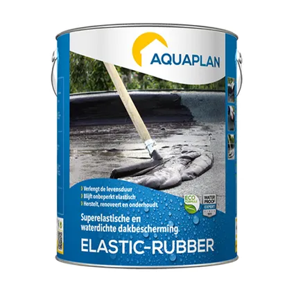 Enduit étanchéité Aquaplan Elastic-rubber noir 4kg 2