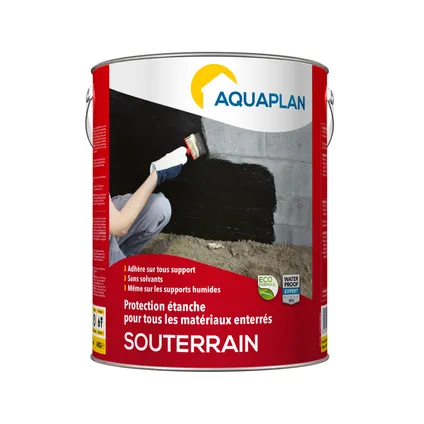 Protection étanche matériaux enterrés Aquaplan Souterrain noir 4Kg 2
