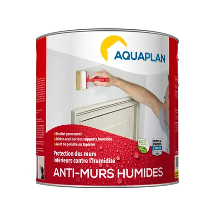 Aquaplan anti-vochtige muren coating wit 2,5L 2