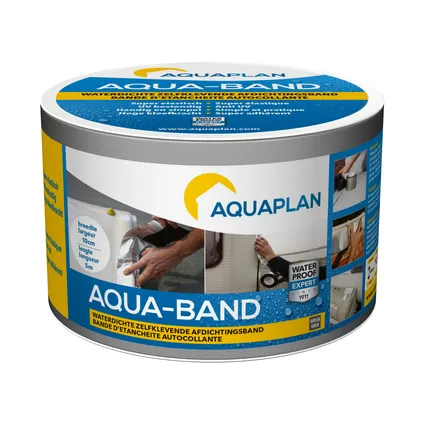 Aquaplan afdichtingsband Aqua-Band grijs zelfklevend 5mx10cm