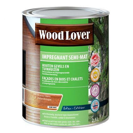 Wood Lover houtbescherming 'Impregnant semi - mat' moeras eiken 690 - 2,5L