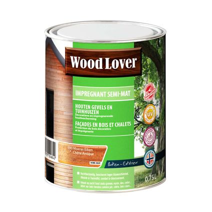 Wood Lover houtbescherming 'Impregnant semi - mat' moeras eiken 690 - 750ml