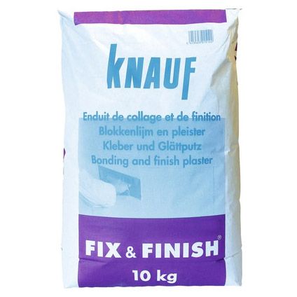 Enduit de collage et de finition Knauf 'Fix & Finish' 10 kg