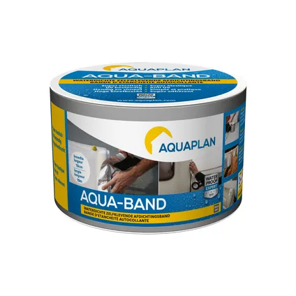 Aquaplan afdichtingsband Aqua-Band grijs 10cm 10m