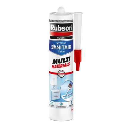 Rubson sanitairkit Multi Materials donkergrijs acryl 280ml