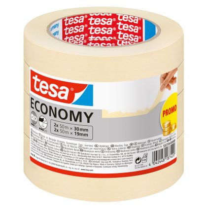Tesa® afplaktape Economy 50mx30mm 2st