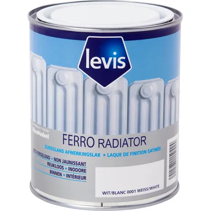 Levis radiatorverf Ferro zijdeglans wit 750ml 2