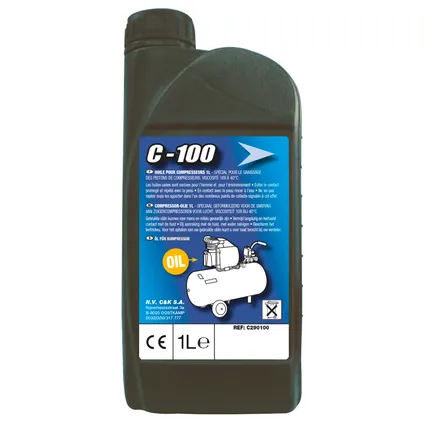 Criko C-100 persluchtolie voor compressoren 1Ltr 2