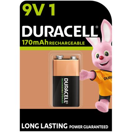 Duracell oplaadbaar batterij NI-MH 9V 170MAH