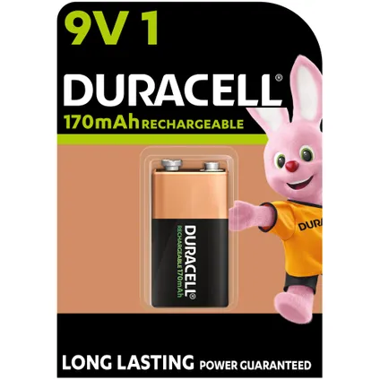 Pile rechargeable Duracell NI-MH 9V 170MAH