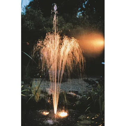 XTRA 1600 - fonteinpomp -met sproeikop: waterbel en vulkaan 12