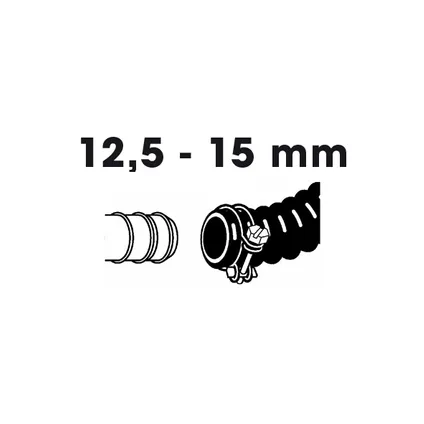 Ubbink slangklemmen verzinkt Ø12,5-15mm 3