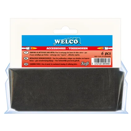 Tampons de nettoyage sans métal Welco - 6 pièces 2