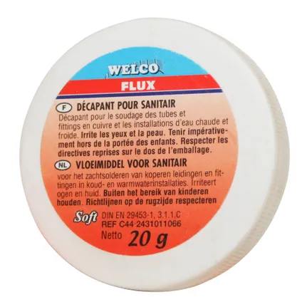 Welco soldeerflux voor sanitair 20g 2
