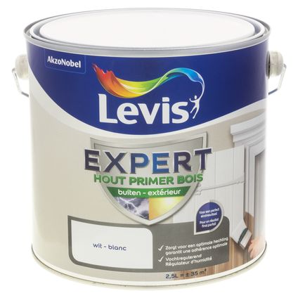 Levis primer Expert buitenhout wit 2,5L