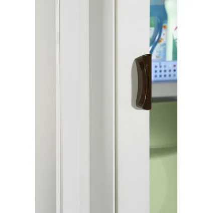 Grosfillex vouwdeur 'Una' - PVC - wit - 205x84cm 3