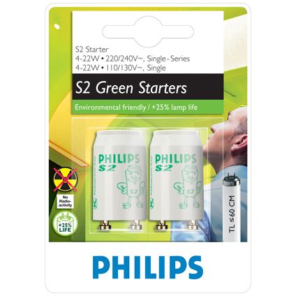 Philips starter ‘S2’ 4-22W – 2 stuks