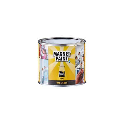 Peinture magnétique Magpaint Magnet paint Base Coat gris foncé 500ml