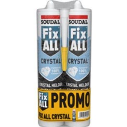 Mastic colle Soudal Fix All Crystal