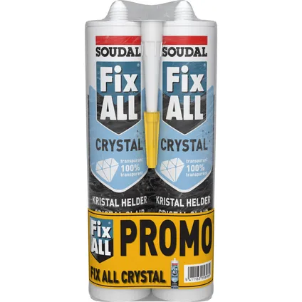 Mastic colle Soudal Fix All Crystal 2