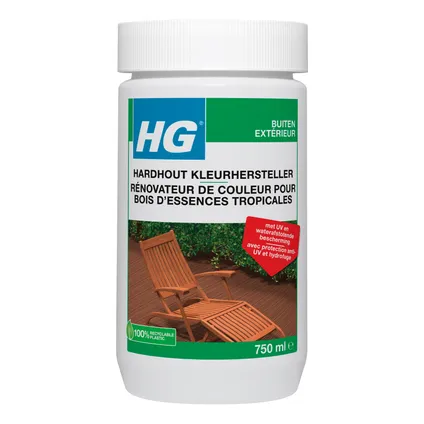 HG rénovateur de couleur pour bois d'essences tropicales 750ml
