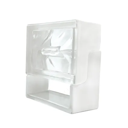 Brique de verre de ventilation Coeck 19x19x8cm - verre clair