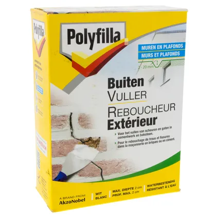 Reboucheur Extérieur Polyfilla poudre 2KG 2
