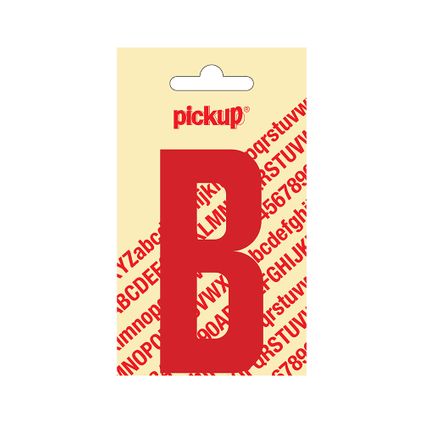 Lettre adhésive B Pickup Nobel 90mm rouge