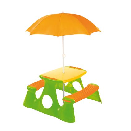 Paradiso Toys picknicktafel met parasol