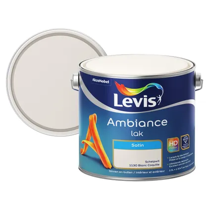Laque Levis Ambiance blanc coquille satin 2,5L