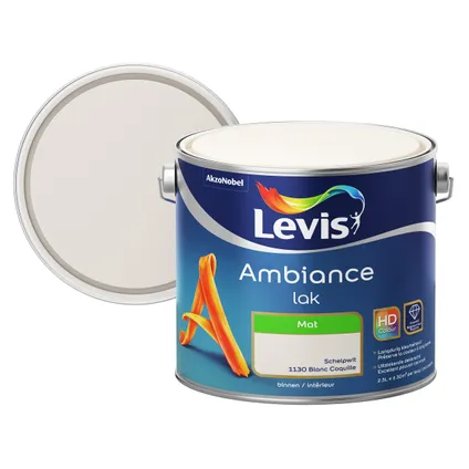 Laque Levis Ambiance blanc coquille mat 2,5L 2