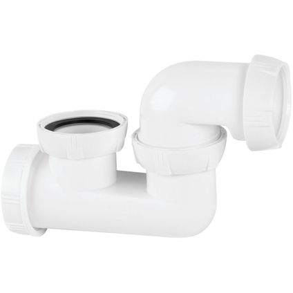 Siphon de baignoire orientable Wirquin Ø40mm blanc
