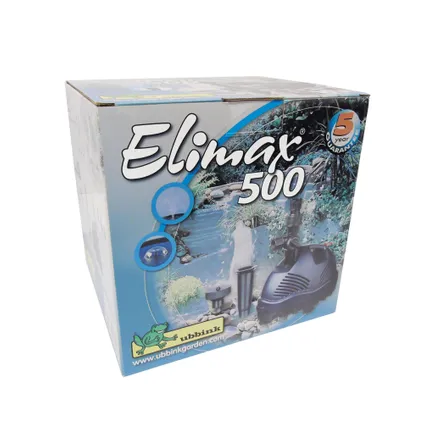 Ubbink fonteinpomp Elimax 500 + sproeikoppen 9