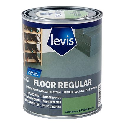 Peinture béton Levis 'Floor Regular' vert tendre brillant 750ml