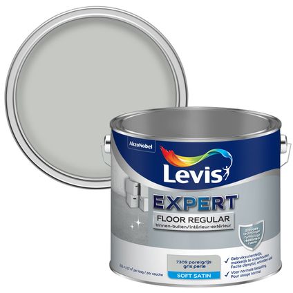 Peinture pour sol Levis Floor Regular gris perle 2,5L