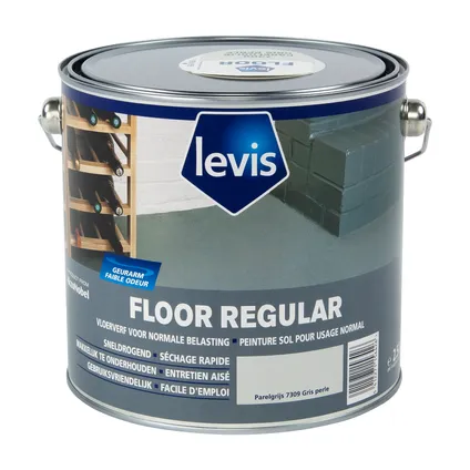 Peinture pour sol Levis Floor Regular gris perle 2,5L 2
