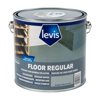 Levis vloerverf 'Floor Regular' muisgrijs 2,5L